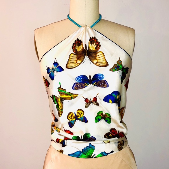 BNWOT Butterfly silk scarf - Picture 3 of 5